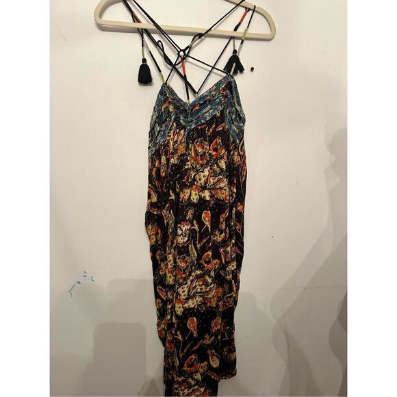 Free People New! Rare Garden Party Floral Print Maxi Dress\Top Ivory Combo Sz Xs - Picture 10 of 10